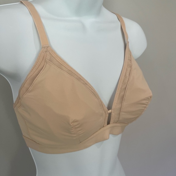 Lively All You nude tan mesh wire free bra size 2 - Picture 3 of 9